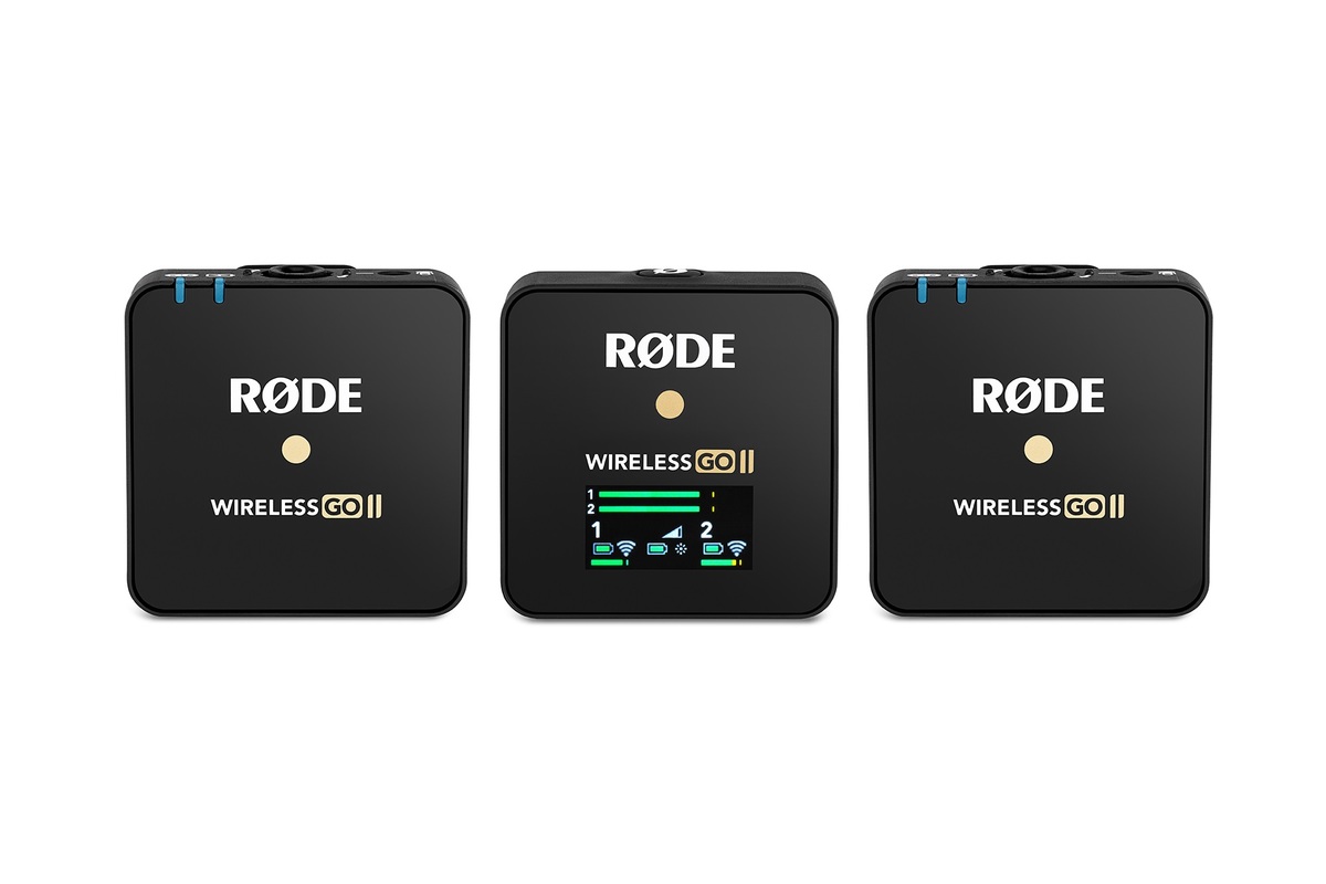Rode Wireless Go II - 2 Kanal Drahtlos Mic-System - 3-teilig für zwei Sprecher - Interview-Mikrofon-Set 0698813007110
