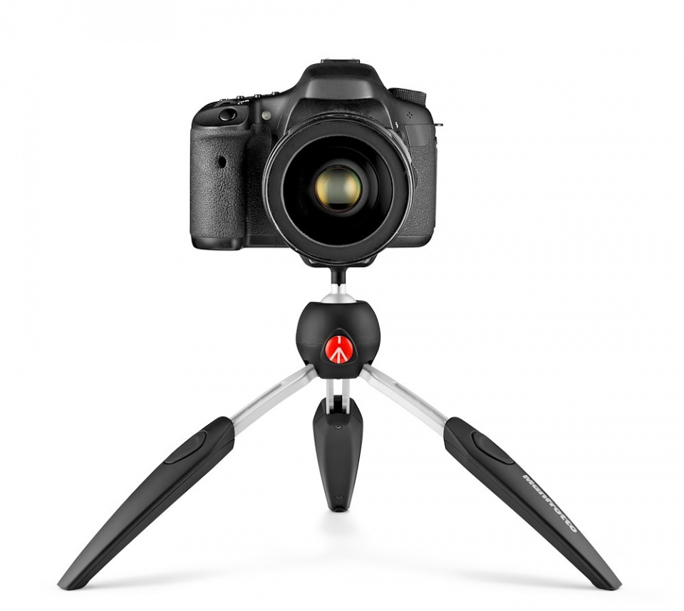 Manfrotto PIXI EVO Ministativ 2-Segment schwarz - 20cm, max. 2,5 kg, ausziehbar 8024221643640