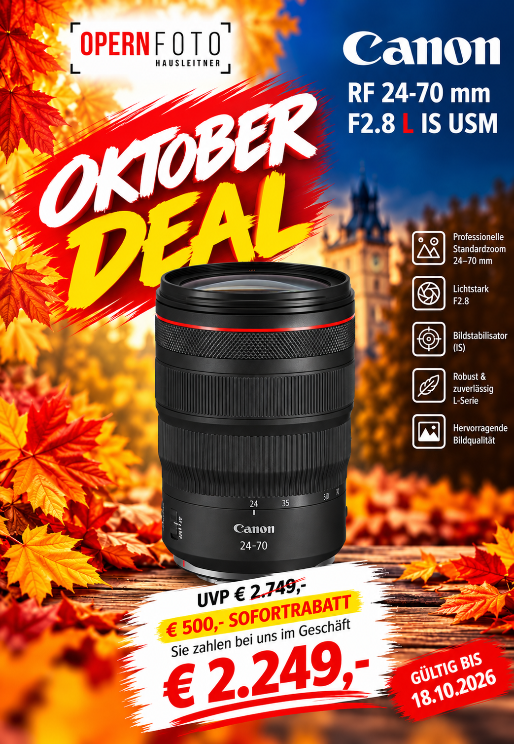 Canon RF 24-70mm/2,8 L IS USM | Ø82mm |