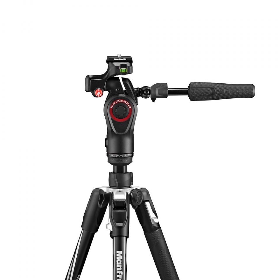 Manfrotto Befree MKBFRLA4BK-3W 3Way Live Adv Alu black - 40-151cm, 2.0kg, max 6kg - Filmen auch im Hochformat 8024221668322