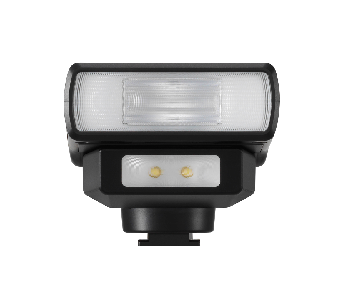 Panasonic DMW-FL200LE Systemblitzgerät | kompaktestes Lumix Systemblitzgerät | LZ20 | mit LED-Licht für Video 5025232852444