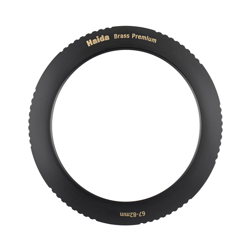 Haida 62-82 Filteradapter-Ring Step-Up Premium Messing matt-schwarz eloxiert 6972288557535