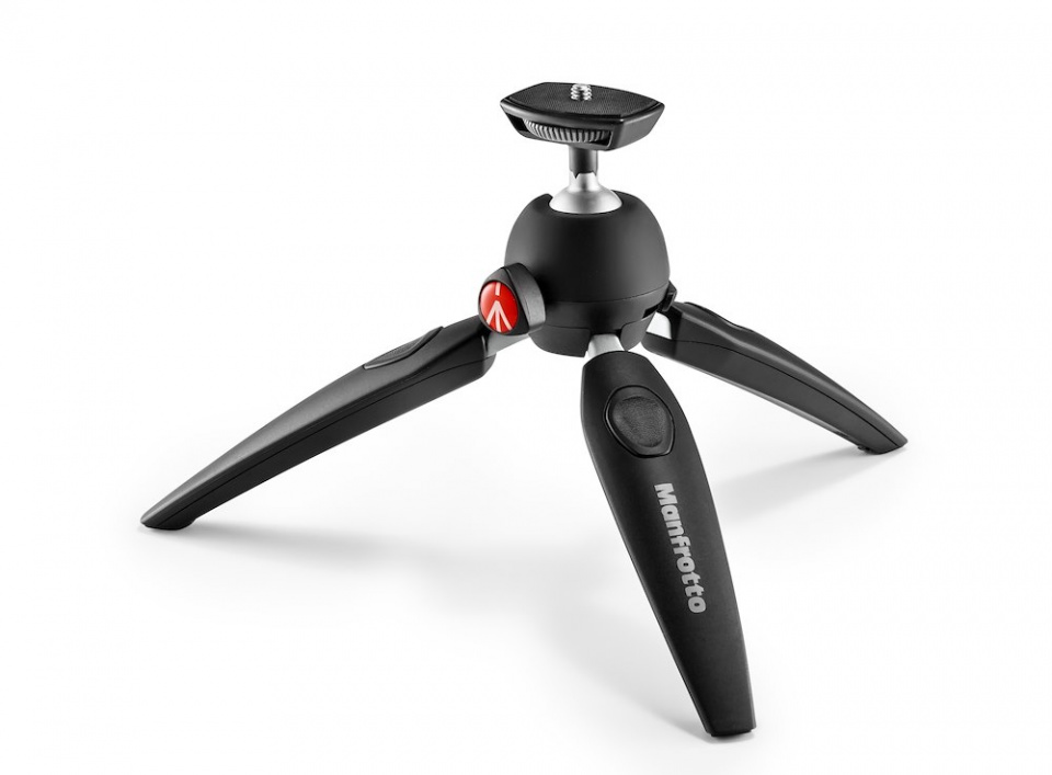 Manfrotto PIXI EVO Ministativ 2-Segment schwarz - 20cm, max. 2,5 kg, ausziehbar 8024221643640
