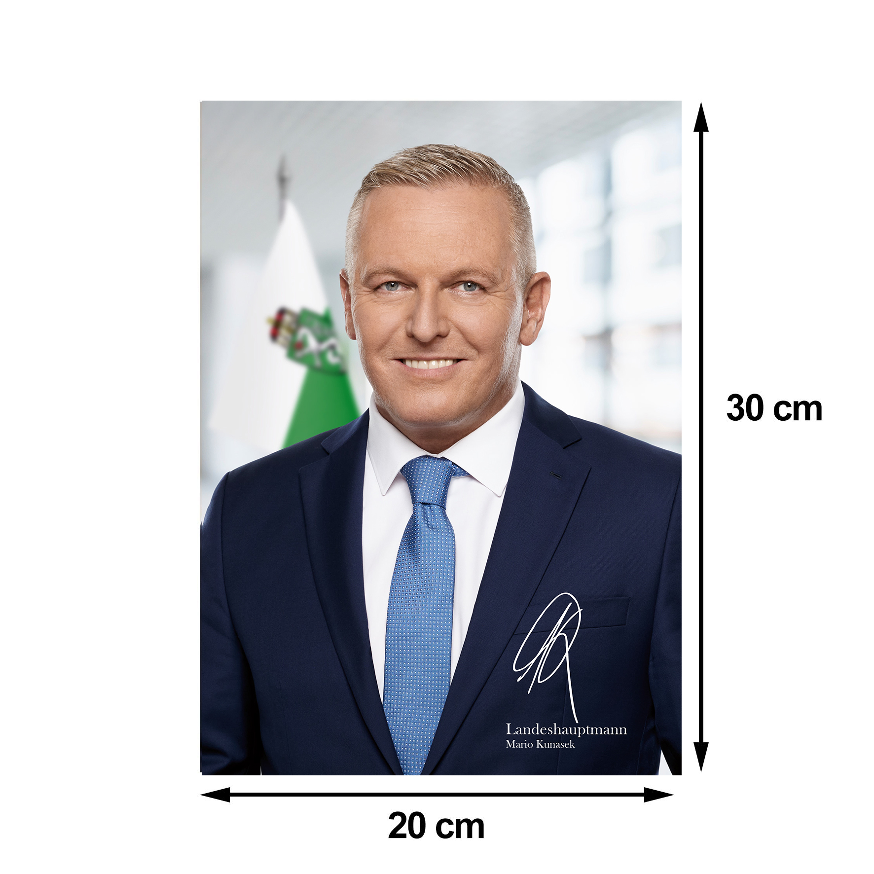 Portraitfoto 20x30cm LH Mario Kunasek