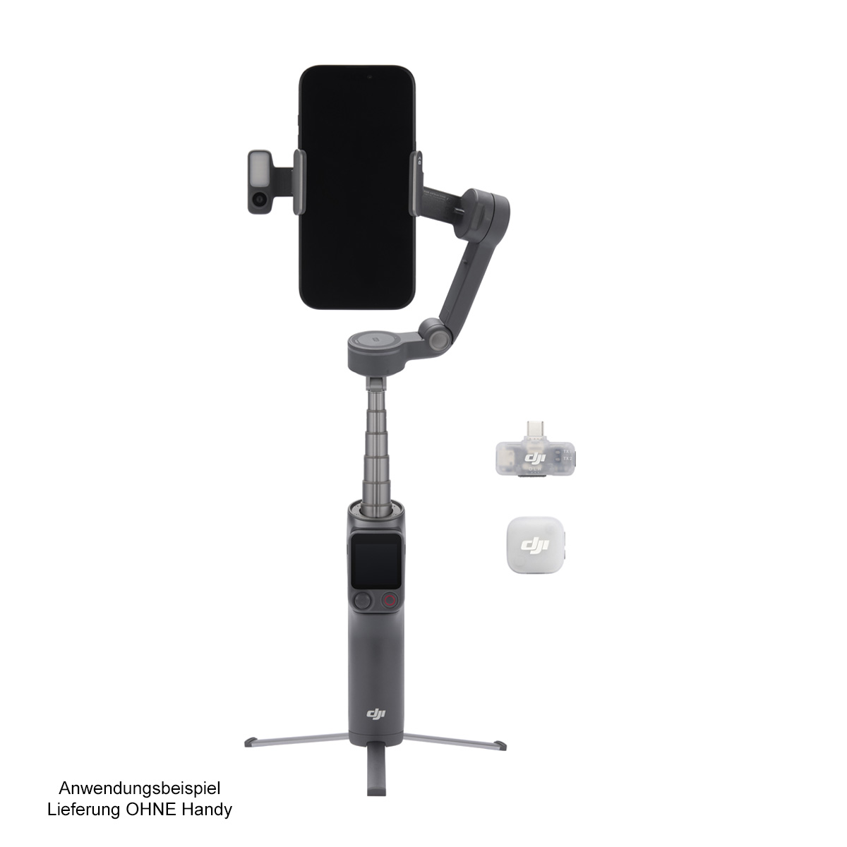 DJI OSMO Mobile 8P Creator Combo | Smartphone Gimbal mit Multifunktionsmodul| Kit mit Mic Mini und Ladegerät |