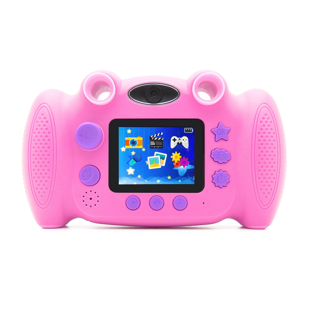easypix Kiddypix Blizz pink digitale Kinderkamera  (optional microSD-Card und 4x AA Batterien)