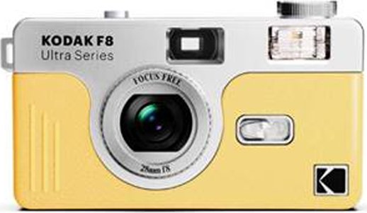 Kodak 35mm Kamera F8 light yellow analoge Kleinbildkamera
