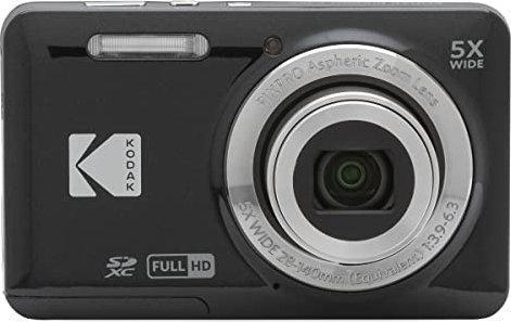 Kodak Pixpro FZ55 schwarz Kompaktkamera | 5x optical Zoom | 28mm Weitwinkel | 16MP | FullHDVideo 0819900014068
