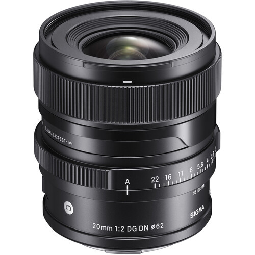 Sigma 20mm/2,0 DG DN (C) 022 Sony-FE | Ø62mm | 1+5 Jahre Garantie nach Registrierung auf escherfoto.com | UVP € 729