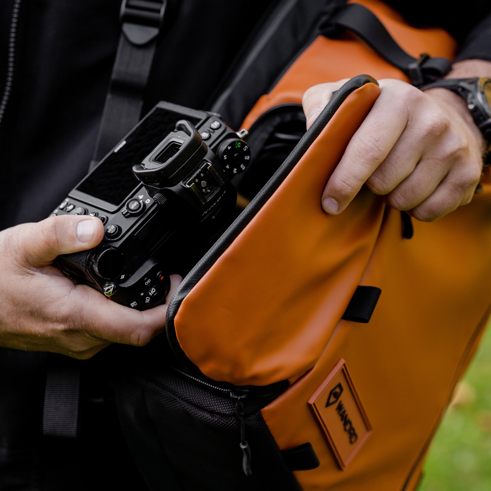 WANDRD PRVKE 31-Liter SedonaOrange Photo Bundle V3 | Orange | herausnehmbarer Camera Cube | Rolltop 0850041678337