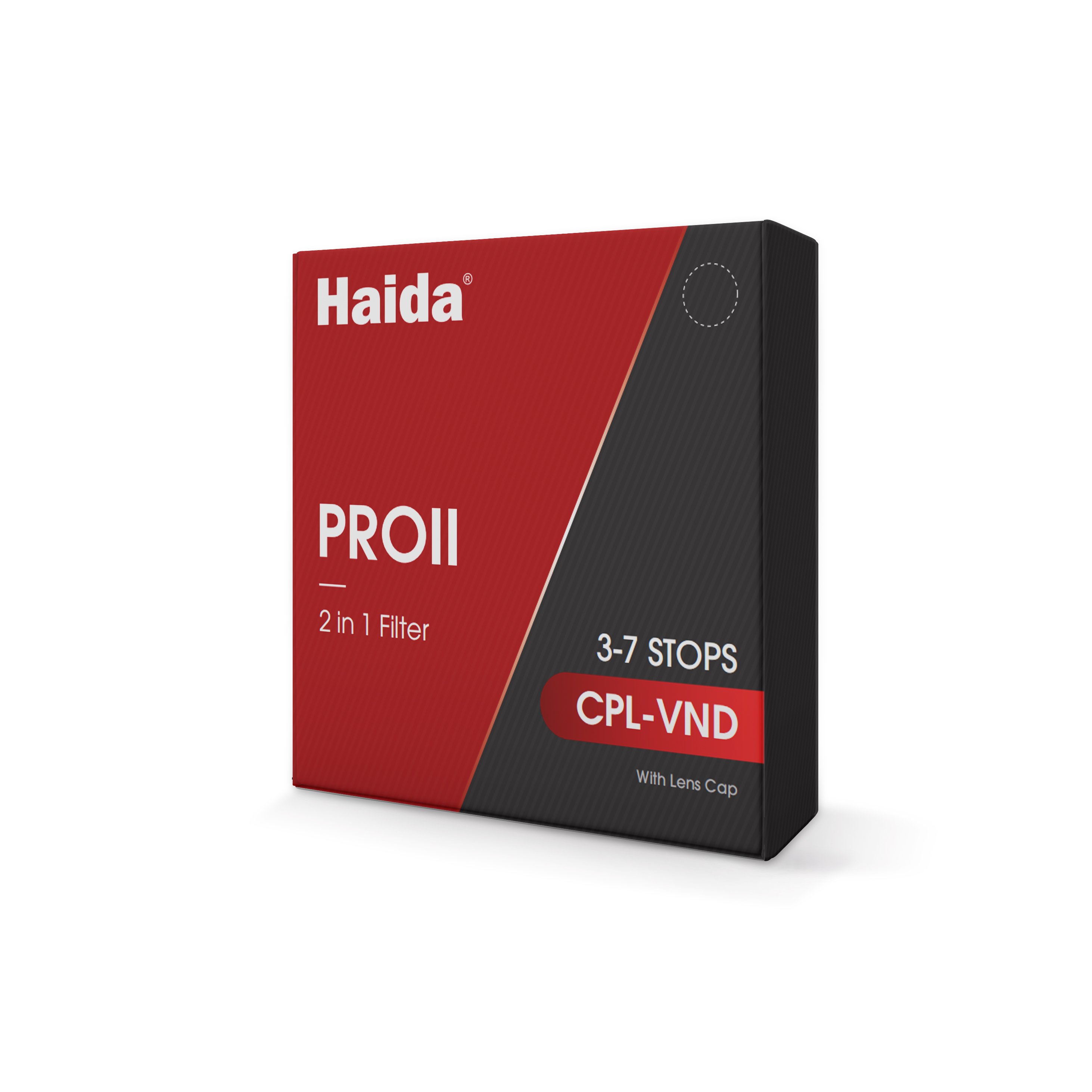Haida 67 - 2in1 - CPL+VND | ND 3-7 Steps | PROII | 2in1 Filter POL + Vario ND | inkl. Front-Klemmdeckel 72mm | UVP € 89,90 | HD4781