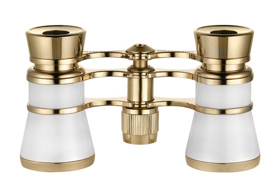 Eschenbach Opernglas 3x25 glamour weiss - Hochwertiges Opernglas im klassischen Design.