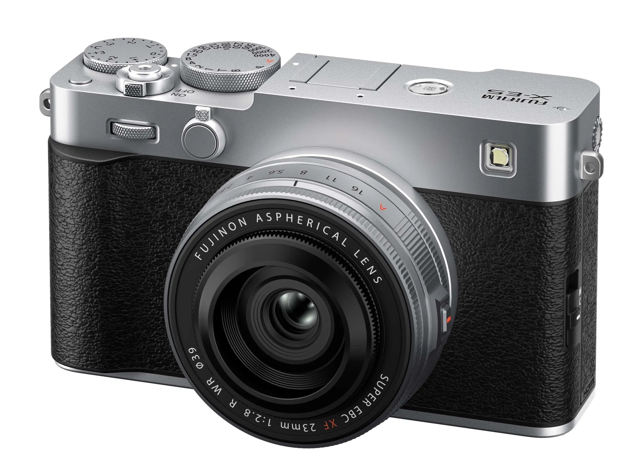 Fujifilm X-E5 silber + XF 23mm/2,8 R WR | Ø39mm | 40,2MP BSI APS-C | Sensorshift-IS | 535g Fujifilm X-E5 silber + XF 23mm/2,8 R WR | Ø39mm | 40,2MP BSI APS-C | Sensorshift-IS | 535g