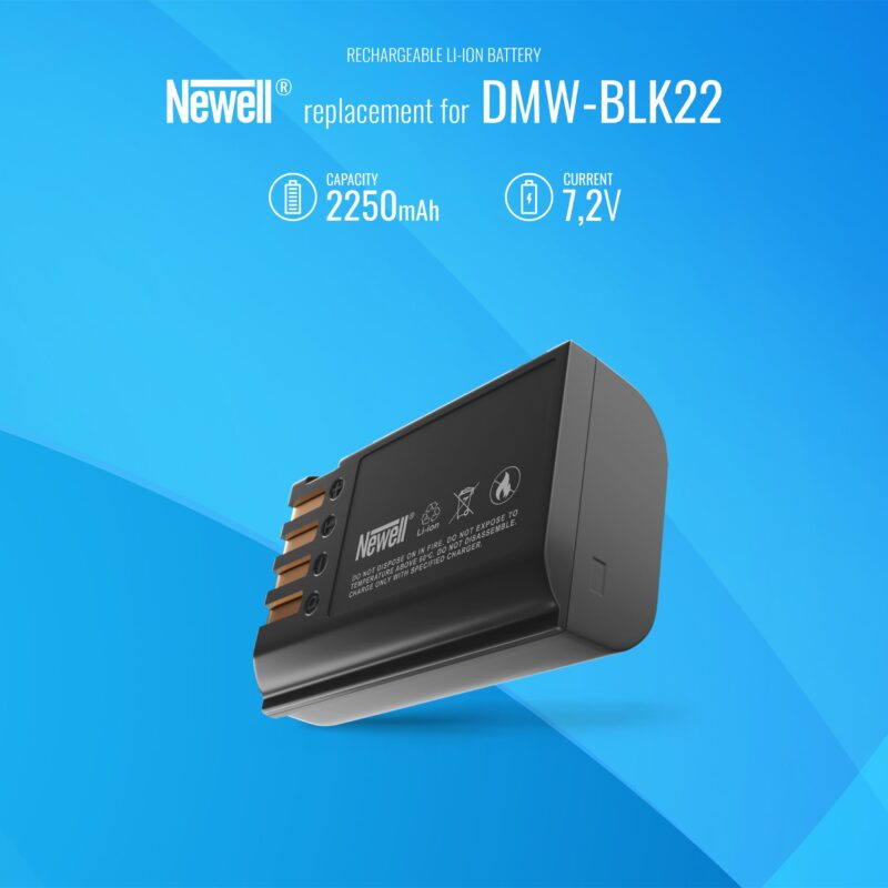 Newell Akku Panasonic DMW-BLK22 für S5(IIX), DC-L10E, etc