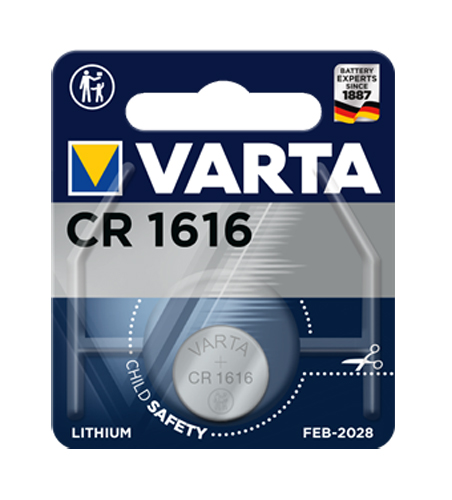 Varta CR1616 3V Flachzelle Primär Lithium Knopfzellen (Li/MnO2) 4008496270989