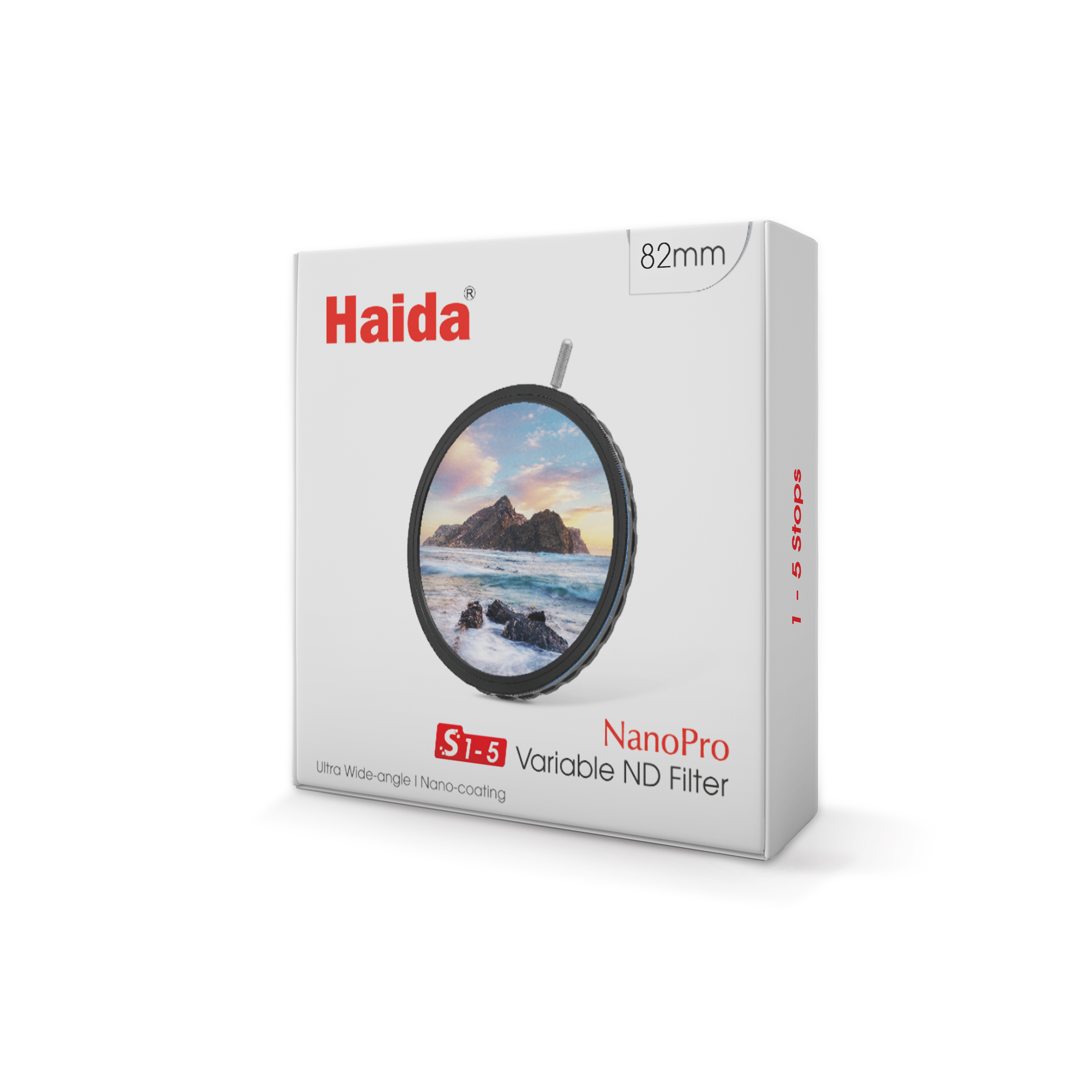 Haida 82 VND NanoPro S 1-5 Stops | UVP € 139,90 | VarioND | variable Density | ND0.3-1.5/2x-32x/1-5Stops | Ultra-Wide-Angle 6977298777645