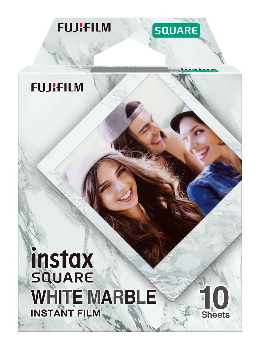 Fujifilm Instax Square Film White Marble 10 Bilder für SQ10, SQ20, SQ1, SQ6, etc. 4547410432022
