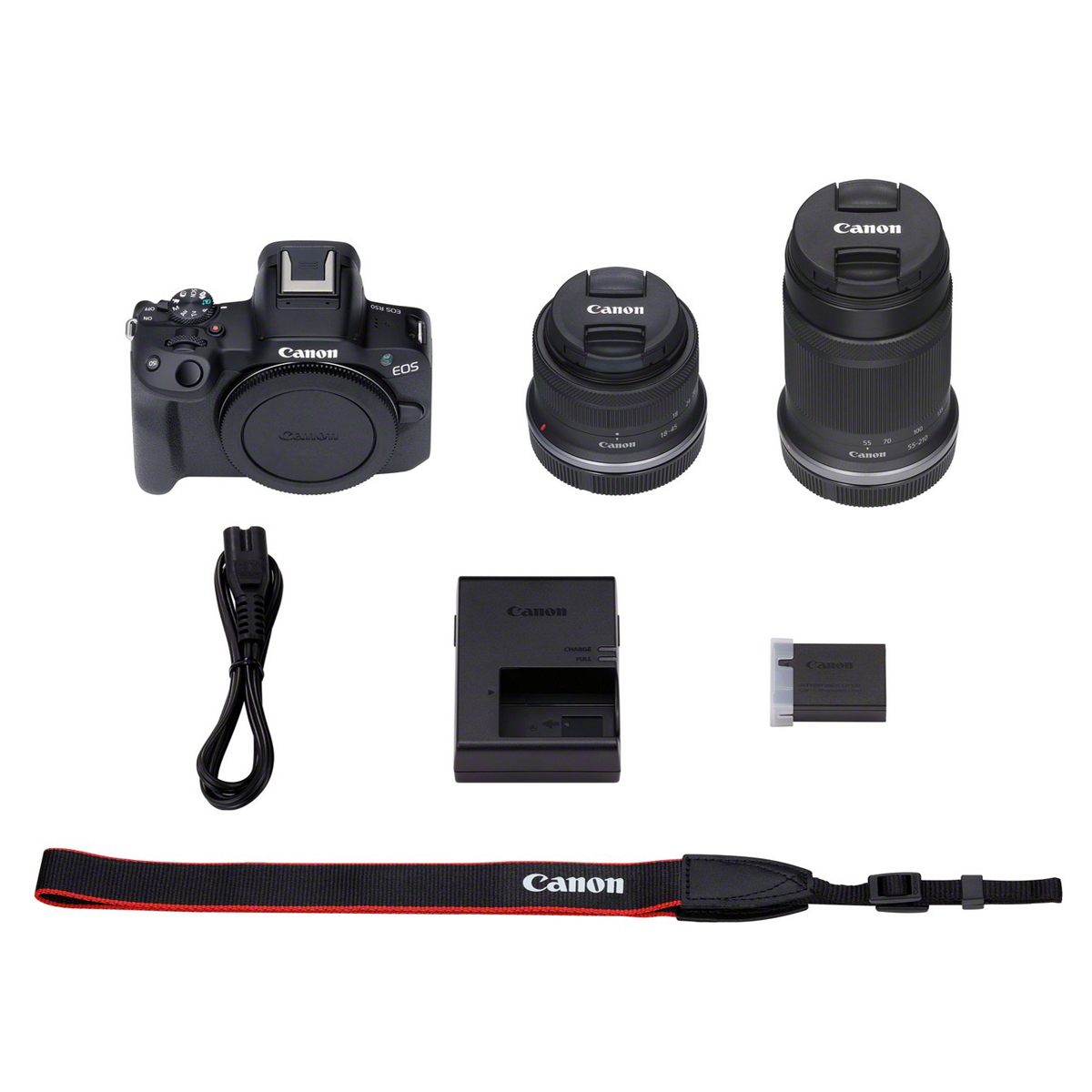 Canon EOS R50 +RF-S 18-45mm +RF-S 55-210mm Kamerakit