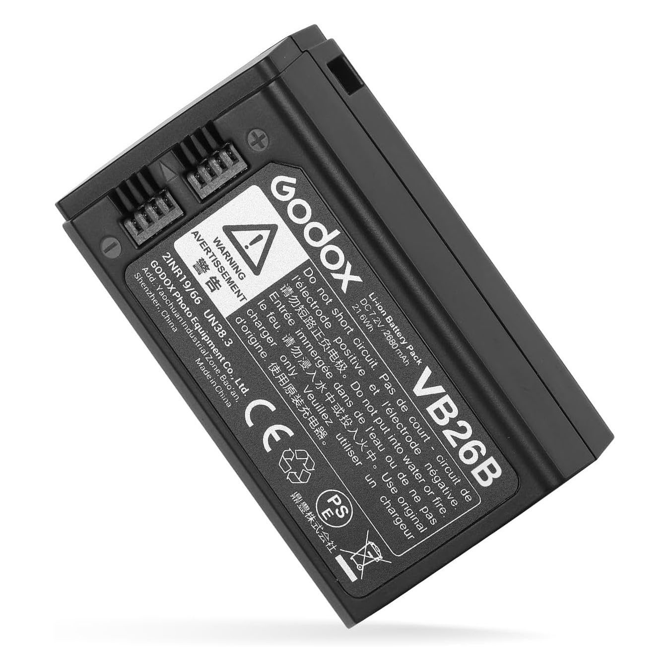 Godox VB26B (Ersatz-)Akku für V1/V860 III/RING72- Macro LED Ringlicht