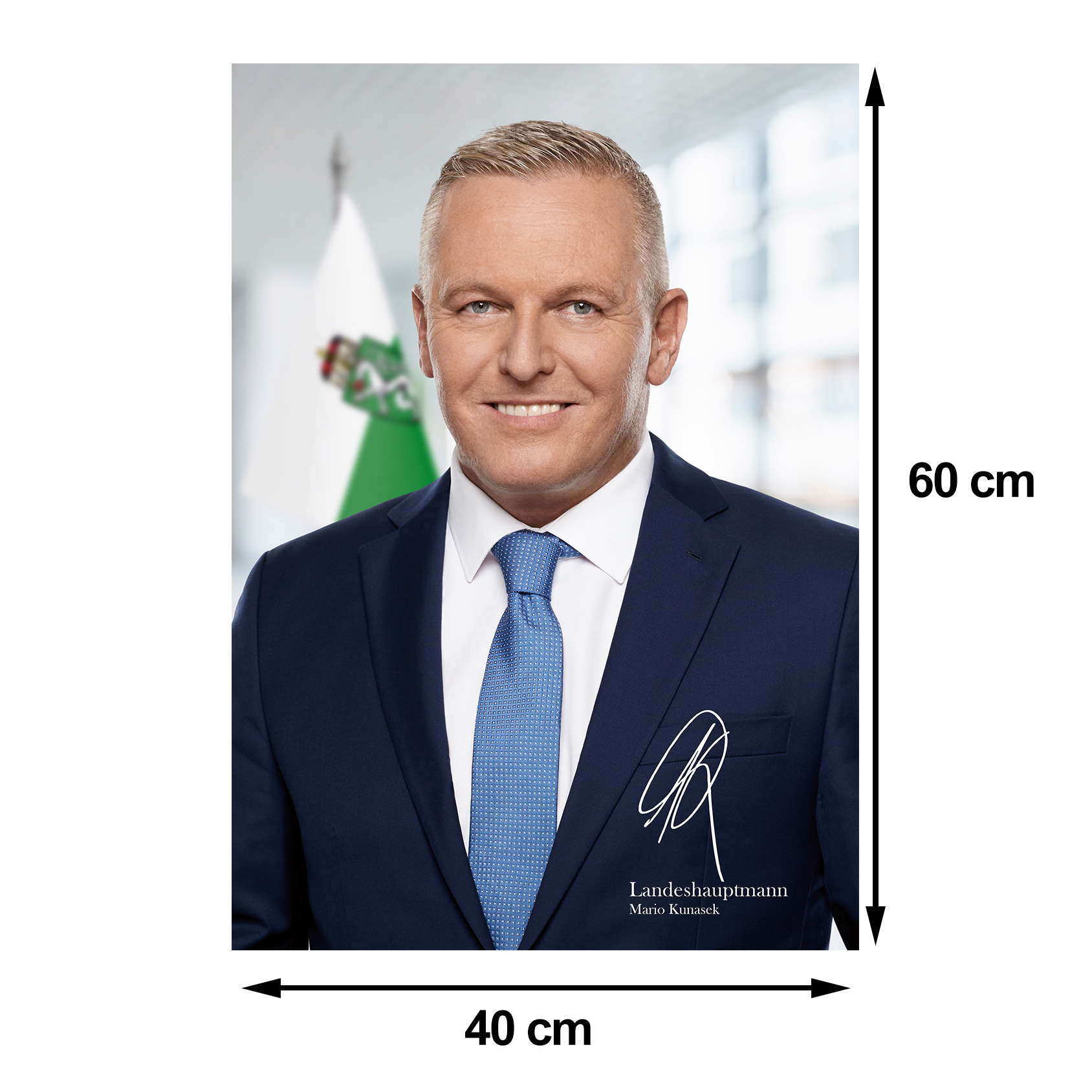 Portraitfoto 40x60cm LH Mario Kunasek