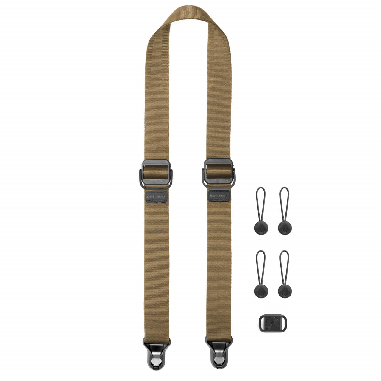 Peak Design Slide Lite Coyote (Braun/Beige) | mittelbreiter Kameragurt für größere Systemkameras und DSLRs