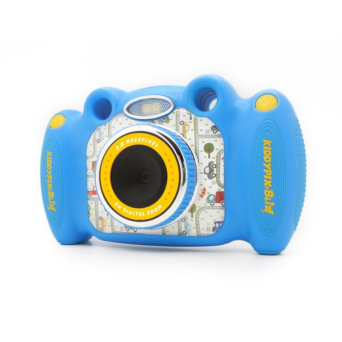 easypix Kiddypix Blizz blau digitale Kinderkamera  (optional microSD-Card und 4x AA Batterien)