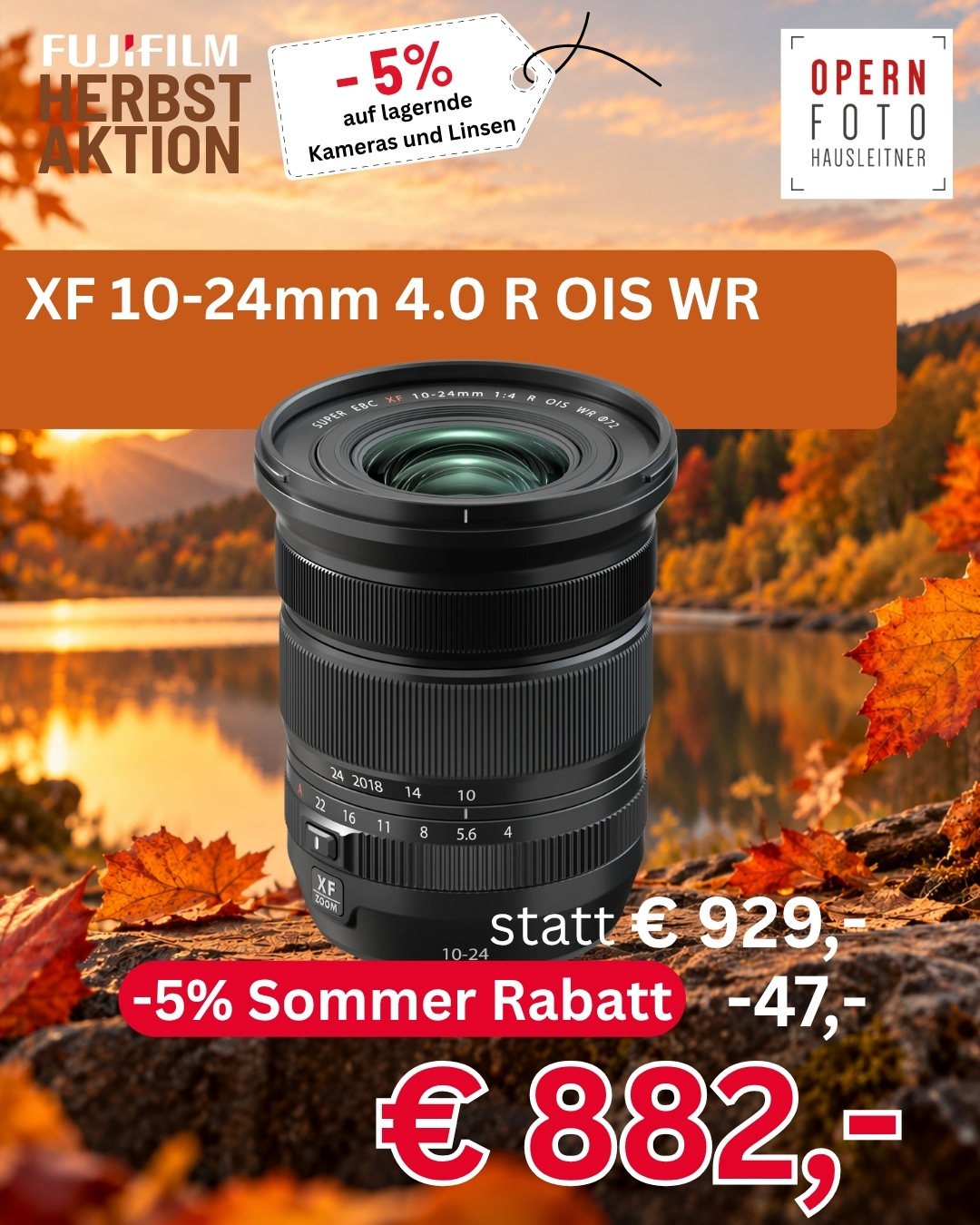 Fujifilm XF 10-24mm/4,0 R OIS WR 021 | Ø72mm |