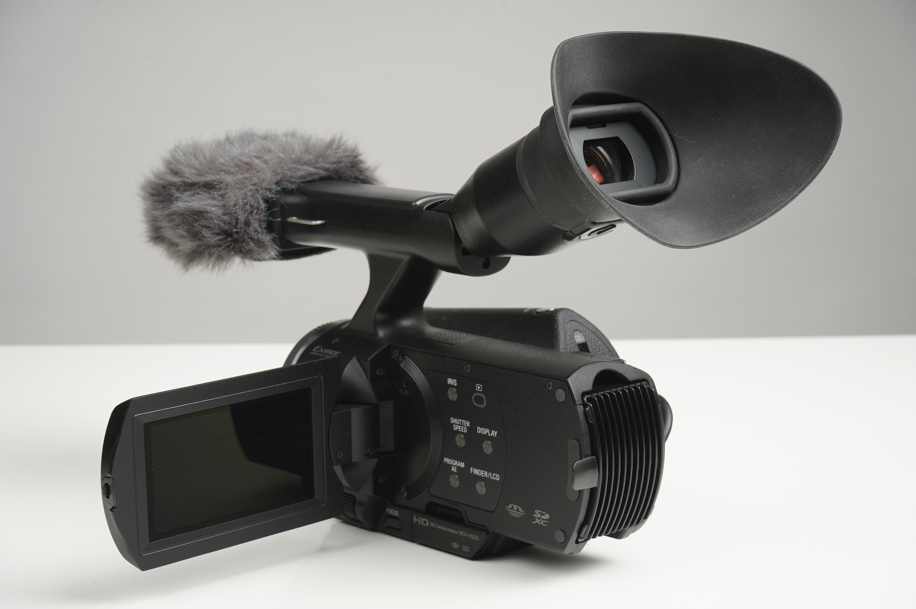 Gebraucht Sony NEX-VG20E Gehäuse | E-Mount APS-C Objektiv optional | Gut erhalten - Kaum Gebrauchsspuren |