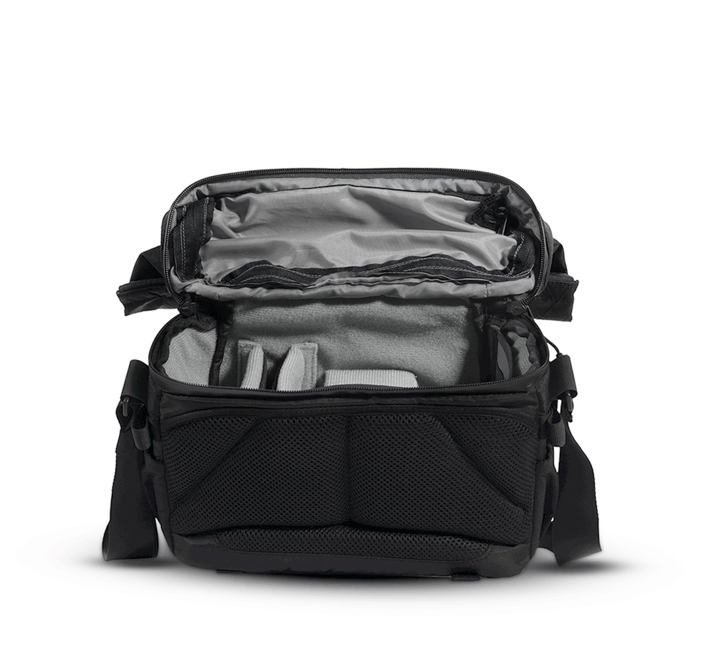 Compagnon Element sling 6L Volcano Black | Kamera-Sling & Schultertasche | 11" Tabletfach | 6L + 5L-Rolltop