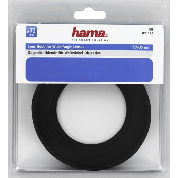 Hama 93172 Gummi-Gegenlichtblende 72mm (24-35mm) 4007249931726