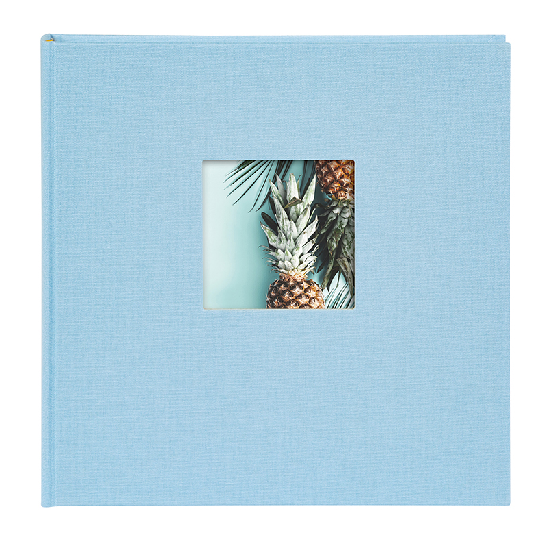 Goldbuch Bella Vista 25x25cm himmelblau Buchalbum mit 60 weißen Seiten