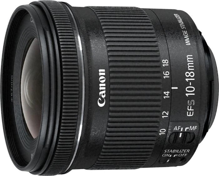 Canon EF-S 10-18mm/4,5-5,6 IS STM | Ø67mm | Gegenlichtblende EW-73C optional | EF-S-Mount für Canon DSLR-Kameras mit APS-C-Sensor |
