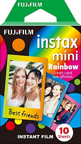 Fujifilm Instax Mini Film RAINBOW 10 Aufnahmen Sofortbildfilme für Instax Mini Kameras 4547410225754