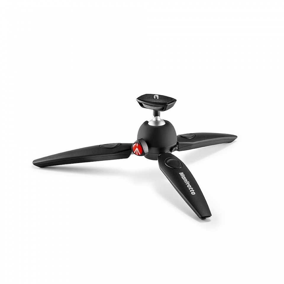 Manfrotto PIXI EVO Ministativ 2-Segment schwarz - 20cm, max. 2,5 kg, ausziehbar 8024221643640