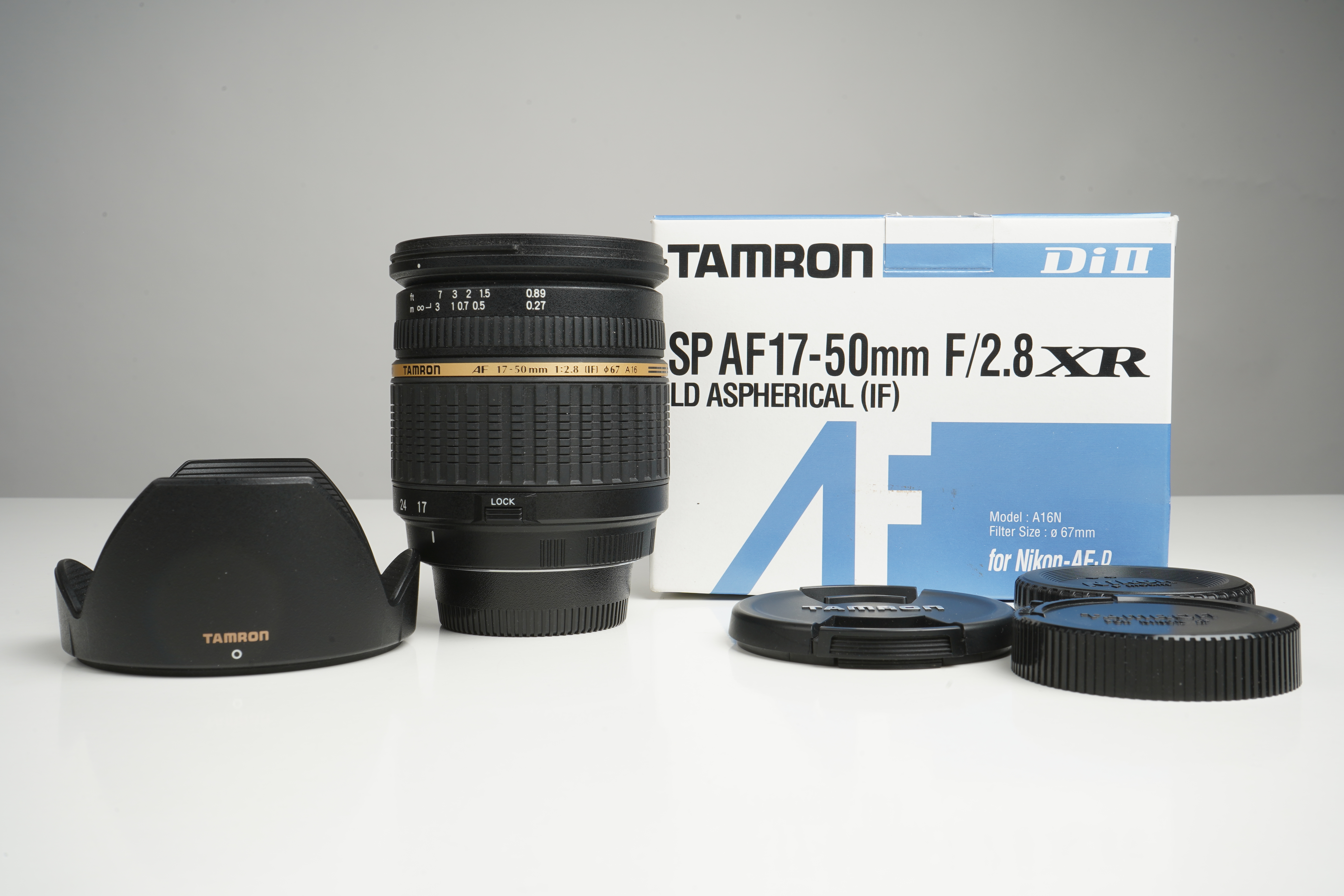 Gebraucht Tamron f. Nikon AF 17-50mm F2.8 XR LD IF voll funktionstüchtig | inkl. original Zubehör und Karton