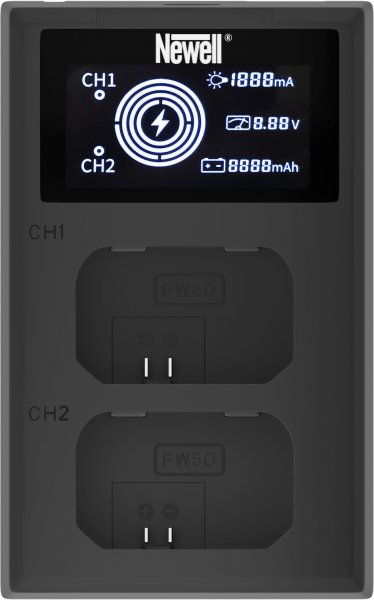 Newell FLD-USB-Doppelladegerät für Sony NP-FW50