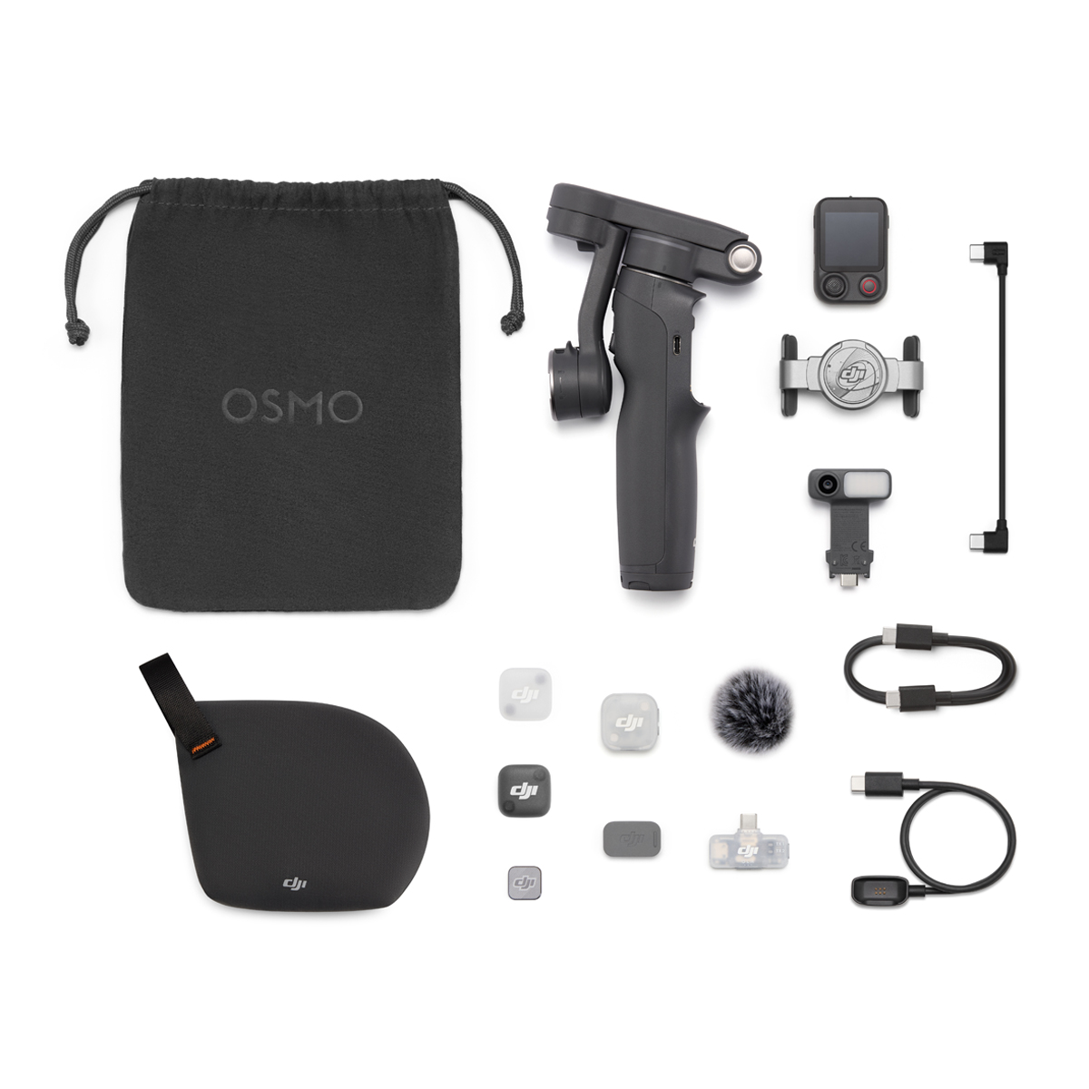 DJI OSMO Mobile 8P Creator Combo | Smartphone Gimbal mit Multifunktionsmodul| Kit mit Mic Mini und Ladegerät |