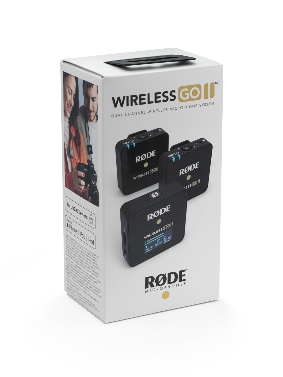 Rode Wireless Go II - 2 Kanal Drahtlos Mic-System - 3-teilig für zwei Sprecher - OSTERDEAL 2025 0698813007110