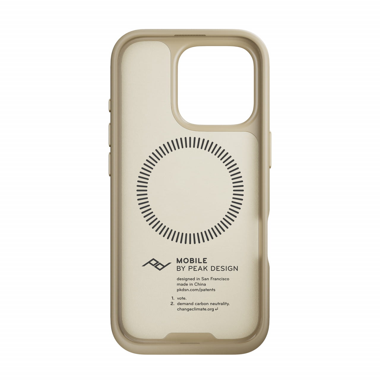 PDM Everyday Case Apple iPhone 16 Pro - Bone - Smartphone-Hülle mit Magnetsystem | Creme-Weiß 0818373027216