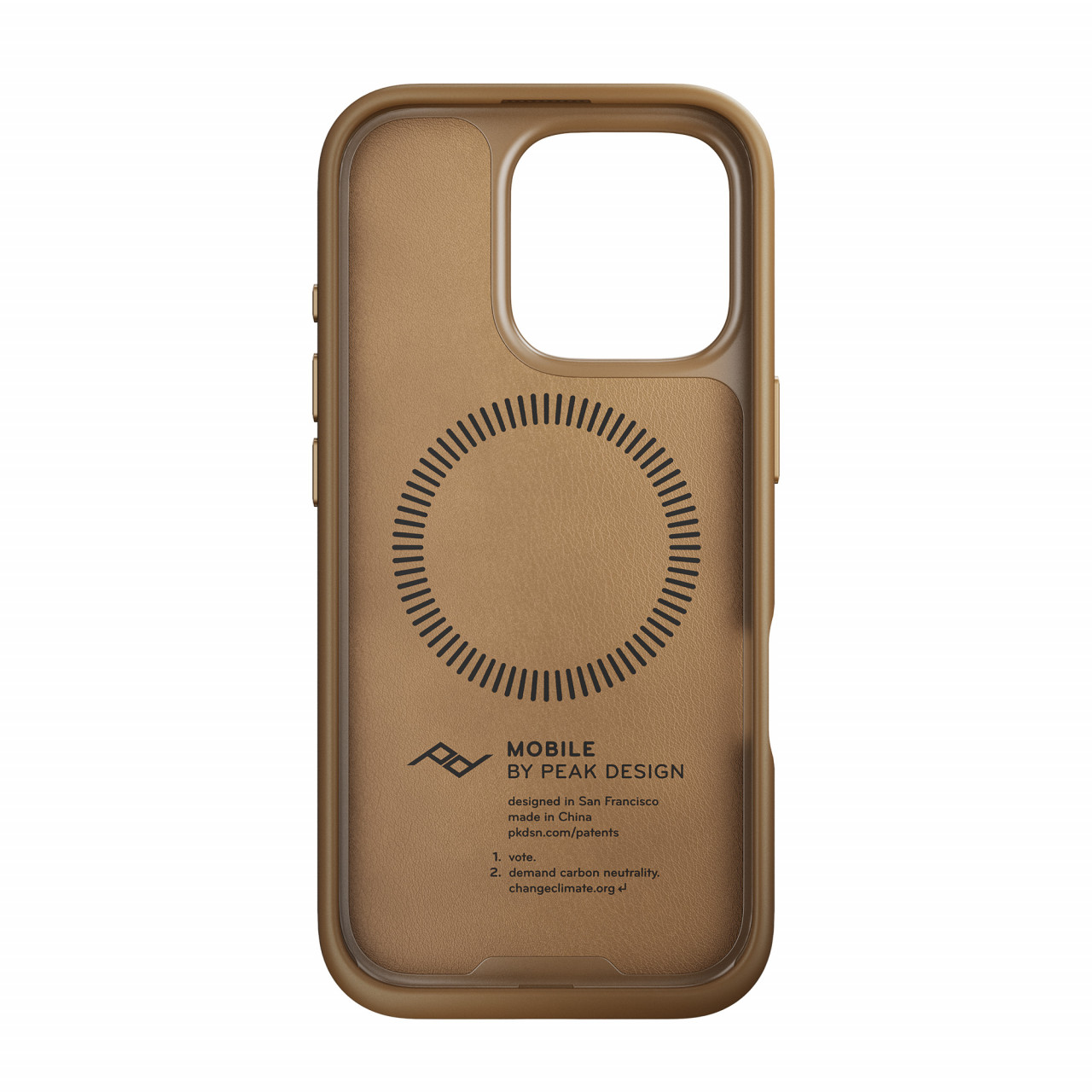 PDM Everyday Case Apple iPhone 16 Pro - Tan - Smartphone-Hülle mit Magnetsystem | helles Braun 0818373027360