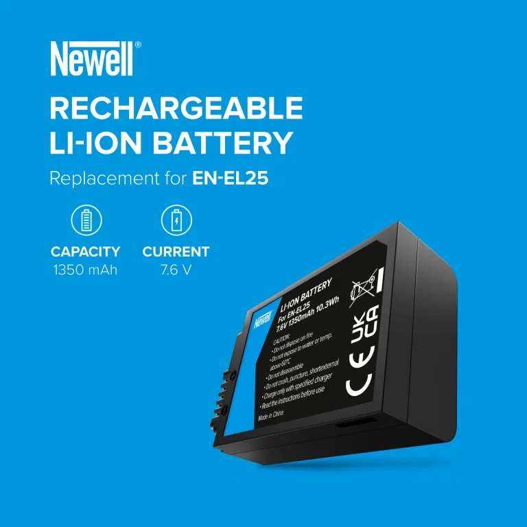 Newell Akku Nikon EN-EL25 für Z f, Z 30, Z 50, Z 50II, Z fc
