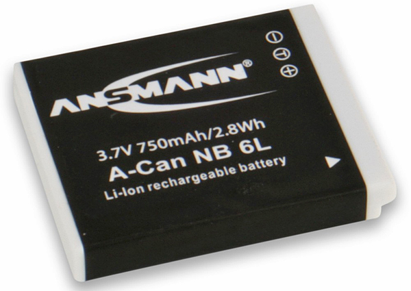 Ansmann NB-6L Lithium-Ionen Akku für Canon