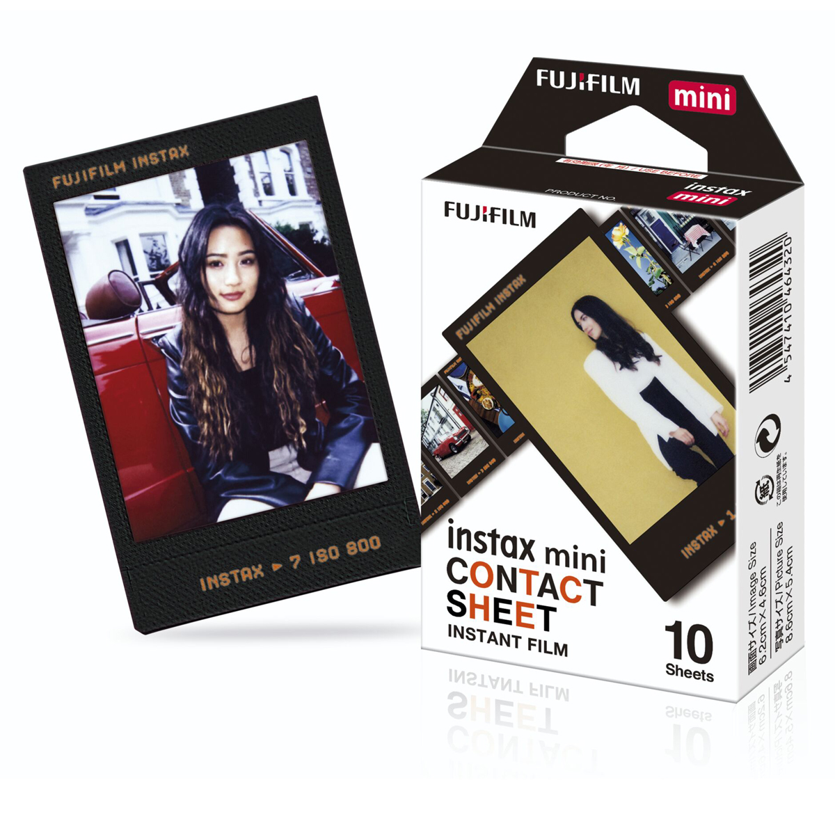 Fujifilm Instax Mini Contact Sheet Sofortbildfilm Color Sofortbildfilm für Instax Mini Kameras 4547410464320