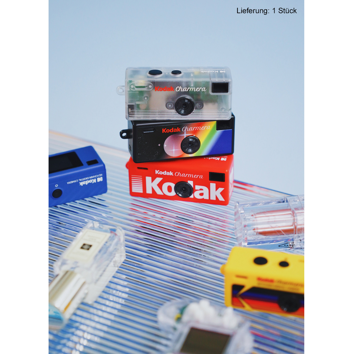 Kodak Charmera 1987 Schlüsselanhänger Digitalkam | Blindbox | 1 von 7 Designs | inkl. USB-Kabel | microSD-Card optional |