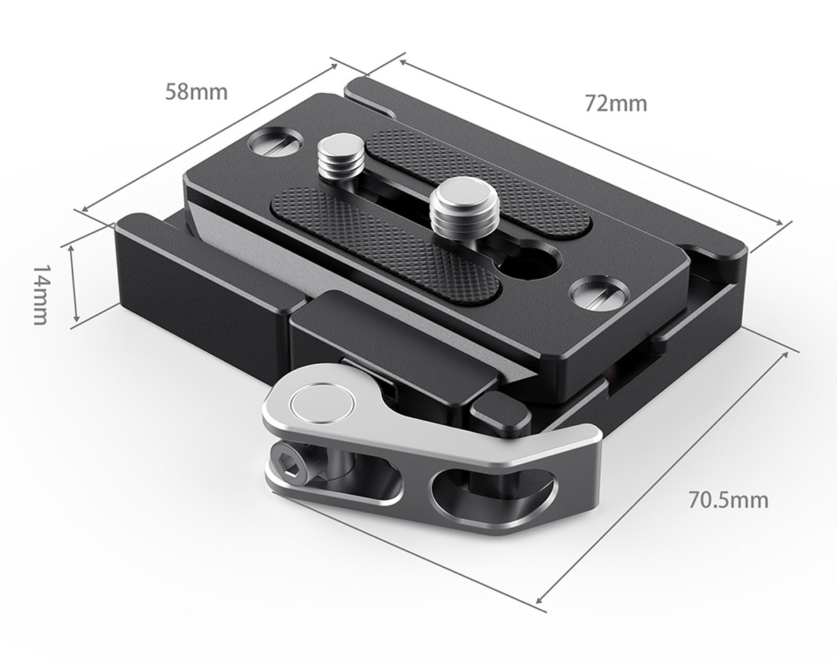 SmallRig 2144B Quick Release Clamp und Platte (Arca Kompatibel) 6941590000039