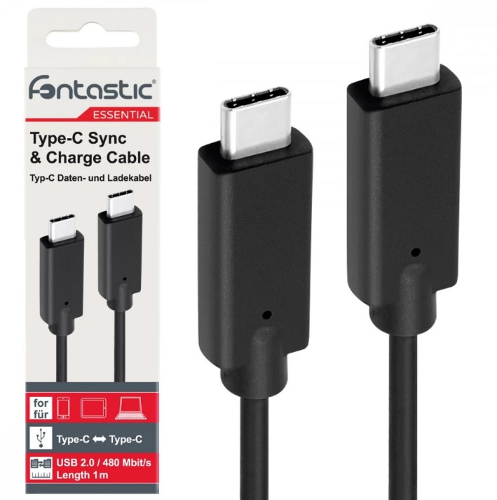 Fontastic USB-C auf USB-C Daten-/Ladekabel 2m 4024559255434
