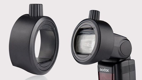 Godox S-R1 Rundreflektor Adapter für Zubehör-Set AK-R1 an Godox V860II, V850II, TT685 und TT600s 6952344217054