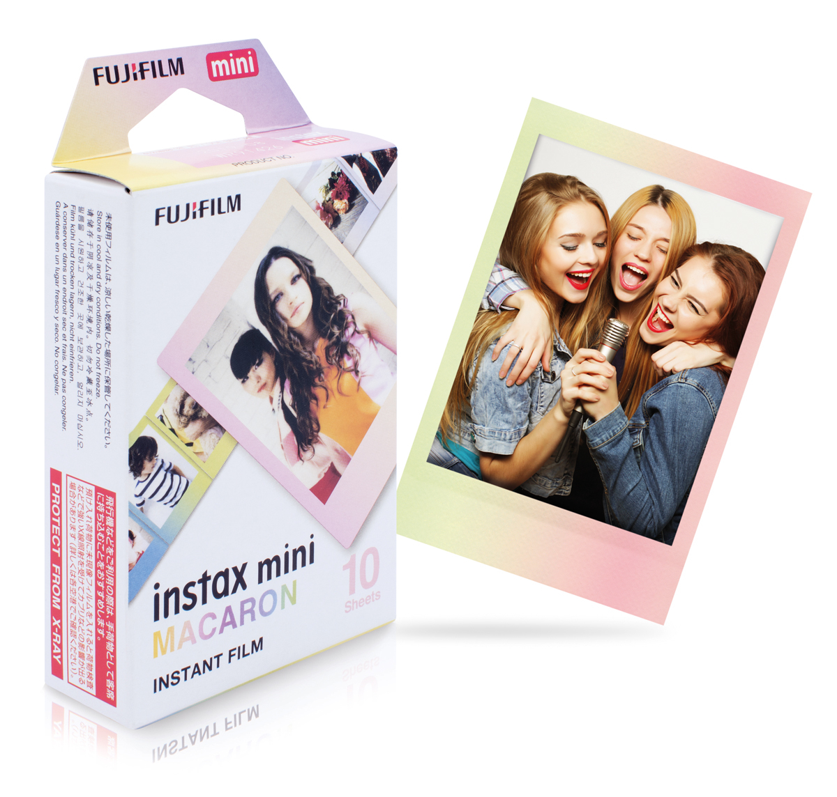 Fujifilm Instax Mini MACARON 10 Aufnahmen Sofortbildfilm für Instax Mini Kameras