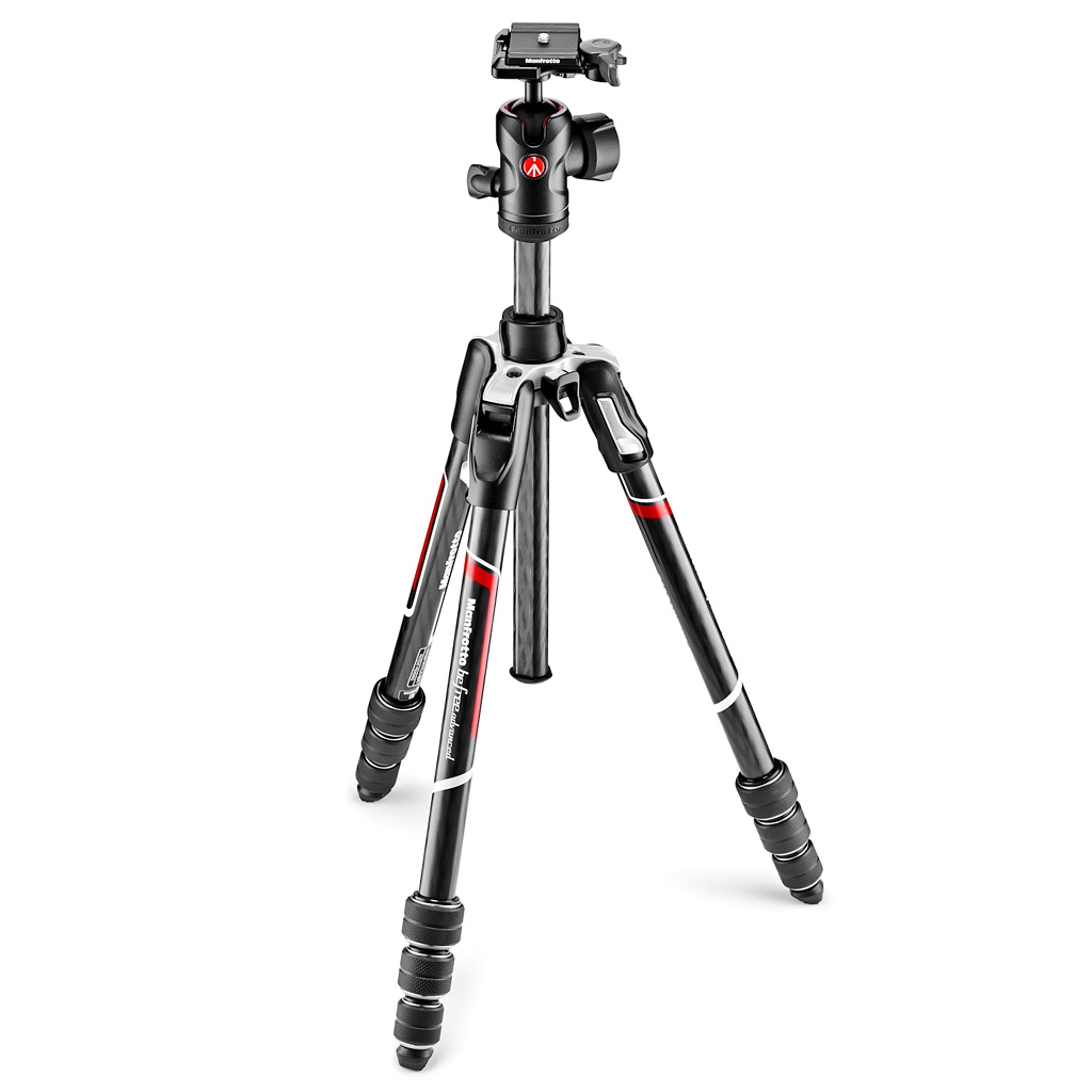 Manfrotto Befree Adv Carbon schwarz + MH494-BH + QPL-Platte - 41cm-150cm, 1,25kg MKBFRTC4-BH 8024221668315