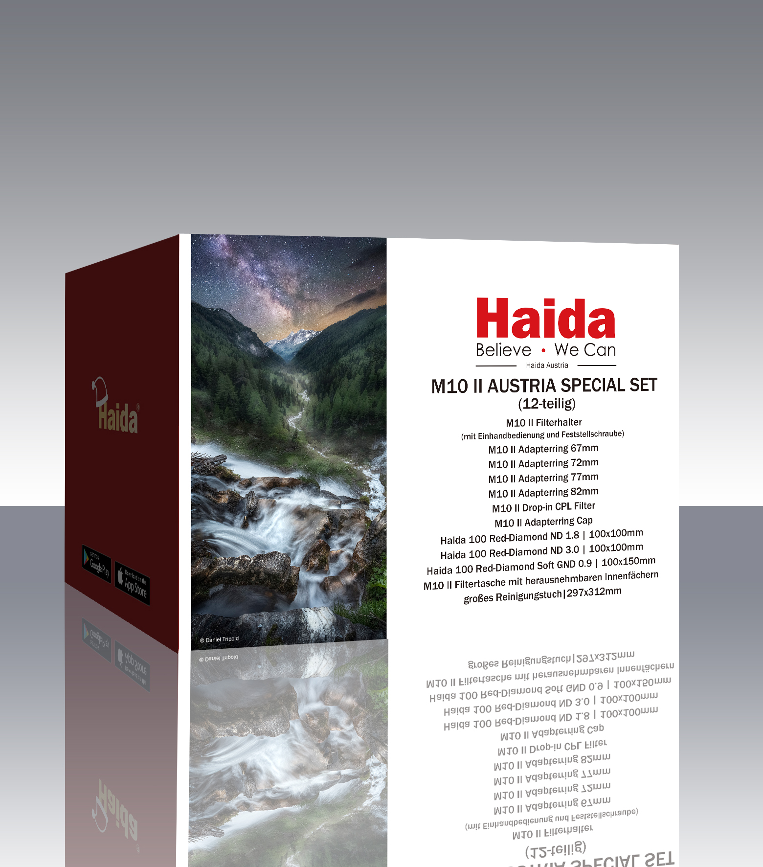 Haida M10 II Austria-Special-Set (12-teilig) (M10-Filter-Halter II, drop-in: POL, ND1.8/steck: ND3.0, Soft0.9, 67-82, Tasche) 6972288551823